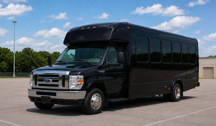 20-passenger minibus available for charter in Dalton, GA